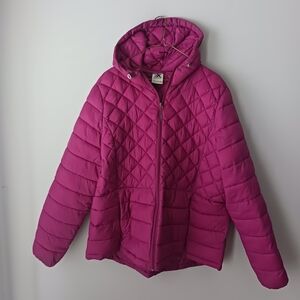 ZeroXposur Women's Magenta Quilted Puffer Jacket